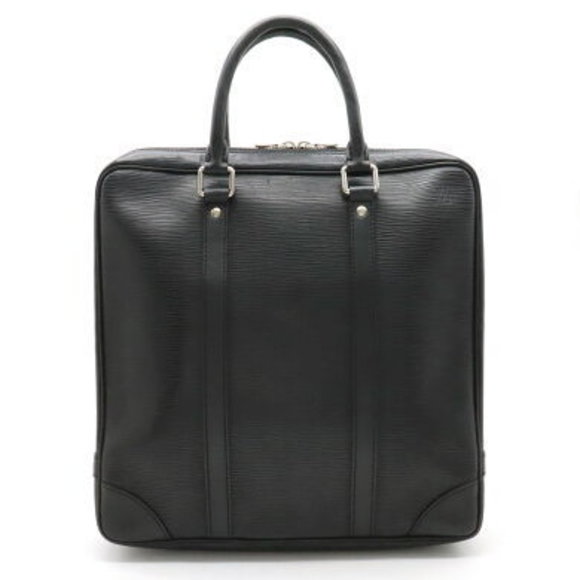 Louis Vuitton Epi Vivienne MM Handbag Tote Bag Black Leather Noir Black - Picture 1 of 8